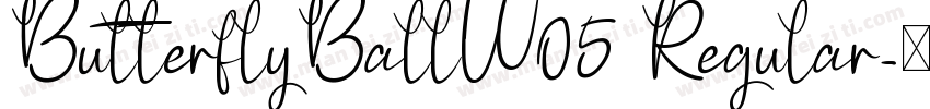 ButterflyBallW05 Regular字体转换